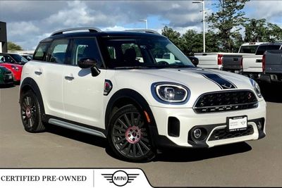 White MINI Countryman, a roomy first car choice for new drivers, at MINI of Hawaii in Kapolei