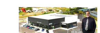 Navy veteran Felix Hernandez at the MINI of Hawaii showroom in Kapolei, Oahu