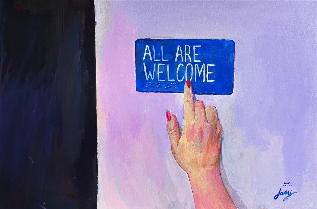 "Clear Message (Revised)" painting 