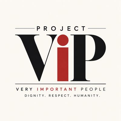 Logo for Project VIP, emphasizing dignity and respect.
