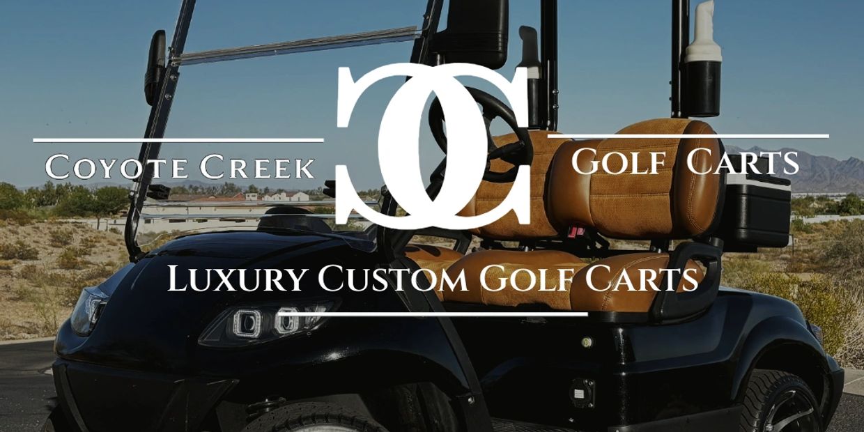 Luxury custom golf carts by Coyote Creek Golf Carts.