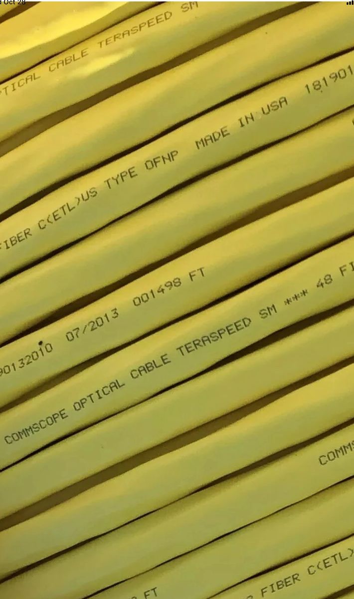 1 024 48 Strand Commscope Terraspeed Fiber Optic Cable Plenum Ofnp Ft6 Single Mode 1 024 48 Strand Commscope Terraspeed Fiber Optic Cable Plenum Ofnp Ft6 Single Mode