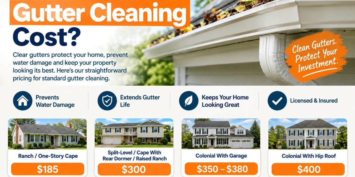 What does it cost to have someone clean your gutters in Franklin, Massachusetts