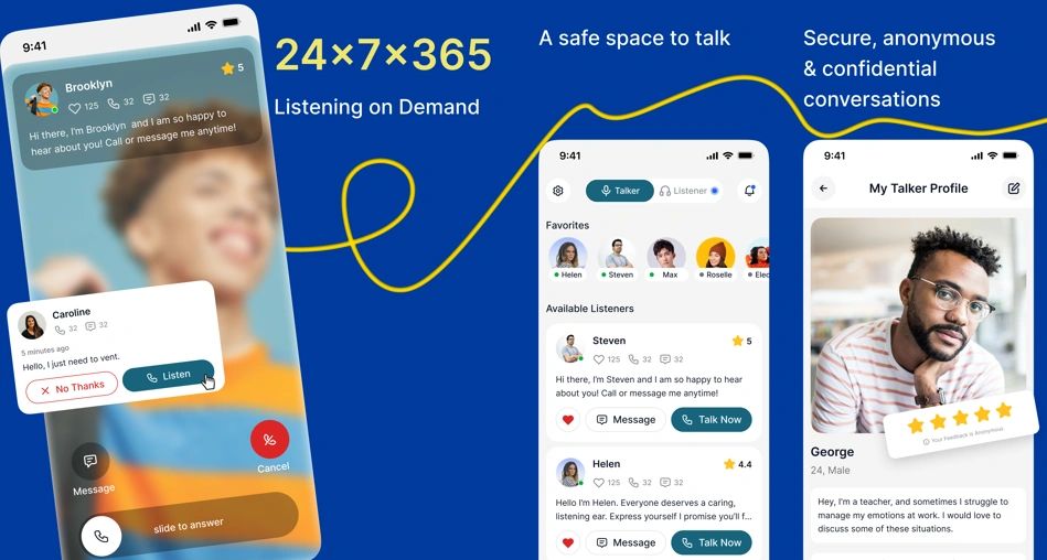 Mental Health, Emotional Support, Online Therapy, Therapy Alternatives ,Mental Wellness, Stress Relief, Self-Care, Emotional Support Apps, Online Counseling