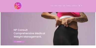 Website design for a nurse practitioner in Hamburg, NY.