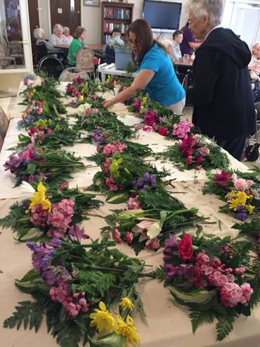 Flower bouquets for Garden Therapy