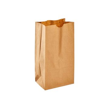 Sustainable kraft paper bags ideal for food delivery and takeaway services.