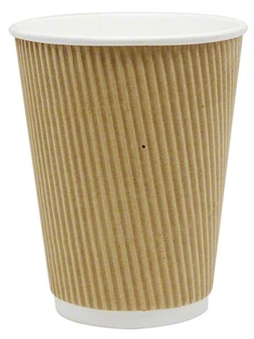 8oz Ripple Wall Paper Cup - High-quality, insulated paper cup for hot beverages