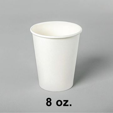 8oz Hot/Cold Paper Cup - Versatile paper cup for hot or cold beverages