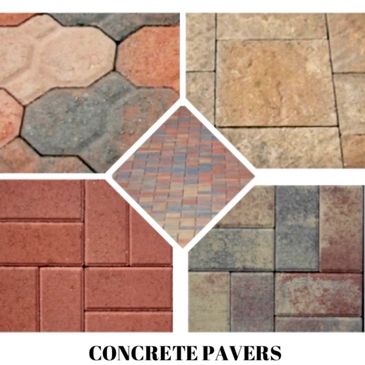 Concrete pavers for driveways or pool pavers