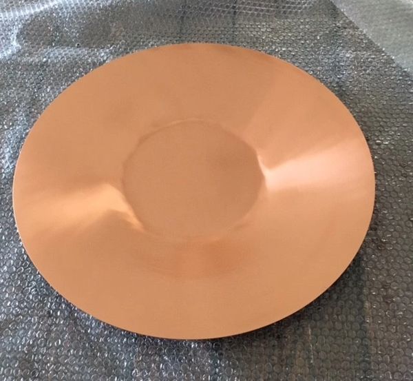 Spun copper platter