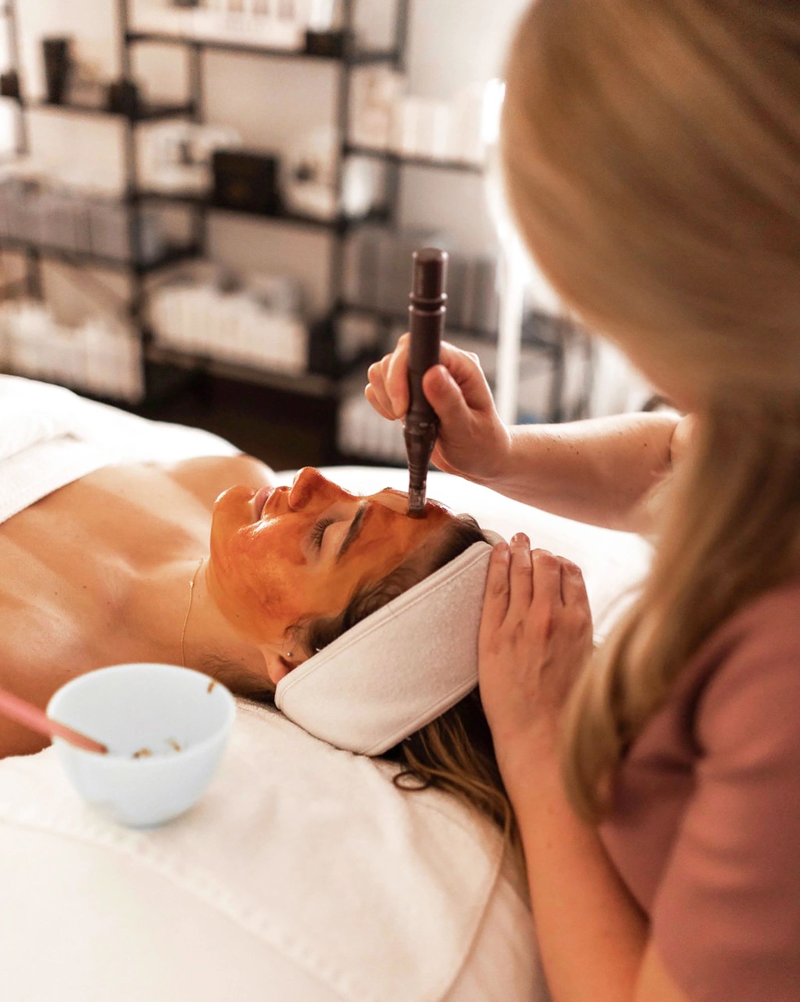 Clean, professional medical spa treatment room with neutral tones at Skin Couture Med Spa in Austin