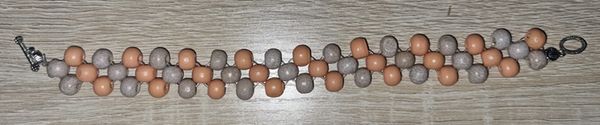 KJ01: Sunset Earth Bead Bracelet