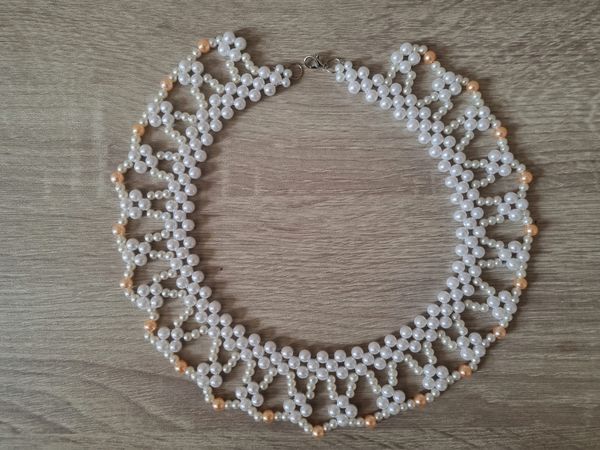 KJ17: Sunset Crown Pearl Necklace