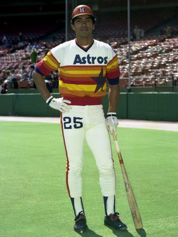 70s Houston Astros Tequila Sunrise MLB Baseball Jersey. 