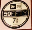 New Era 59fifty Hat Sticker 7 5 8