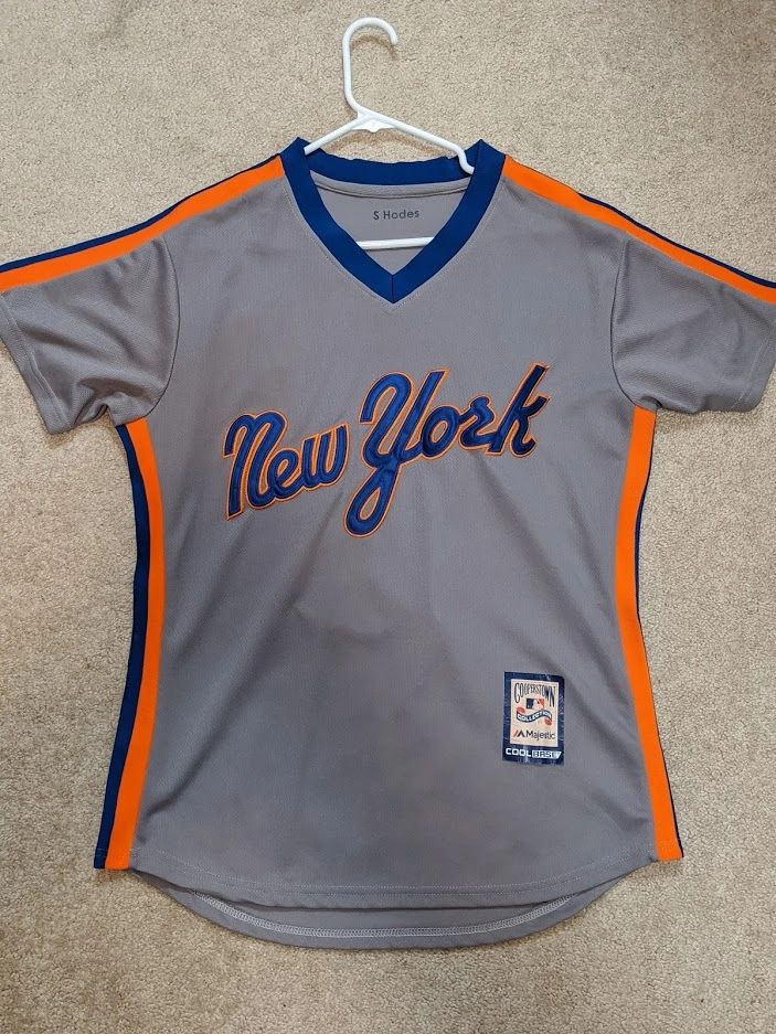 New York Mets 1987 Script Pullover Road Jersey