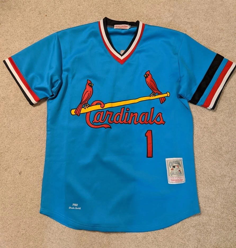 1982 St Louis Cardinals Ozzie Smith Away Jersey