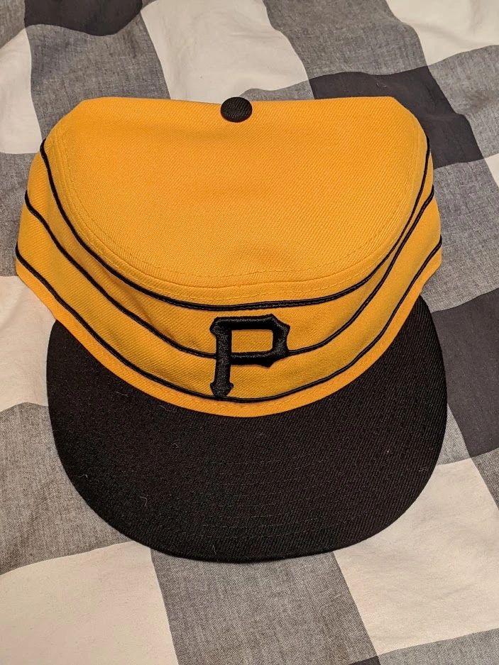 1977-84 Pittsburgh Pirates Yellow Pillbox Hat