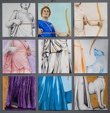 Multiple Views of a statue of Artemis