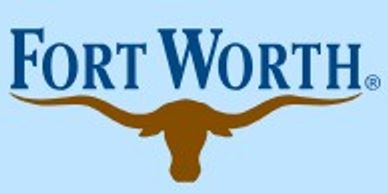 Fort Worth logo with longhorn silhouette.