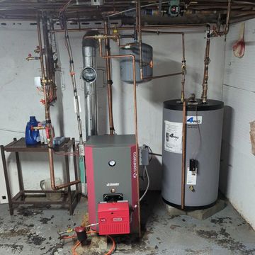 Boiler and 40 Gallon Indirect Water Heater