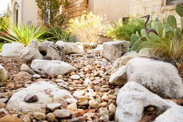 Dry Creek Bed Landscape Design, Austin, Texas Austin Garden Pros