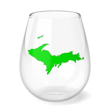 Stemless Yooper wine glass