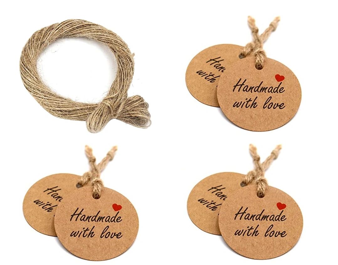 handmade with love tags