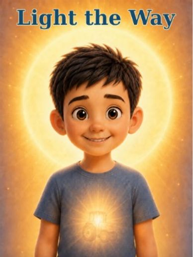 boy smiling with a glow