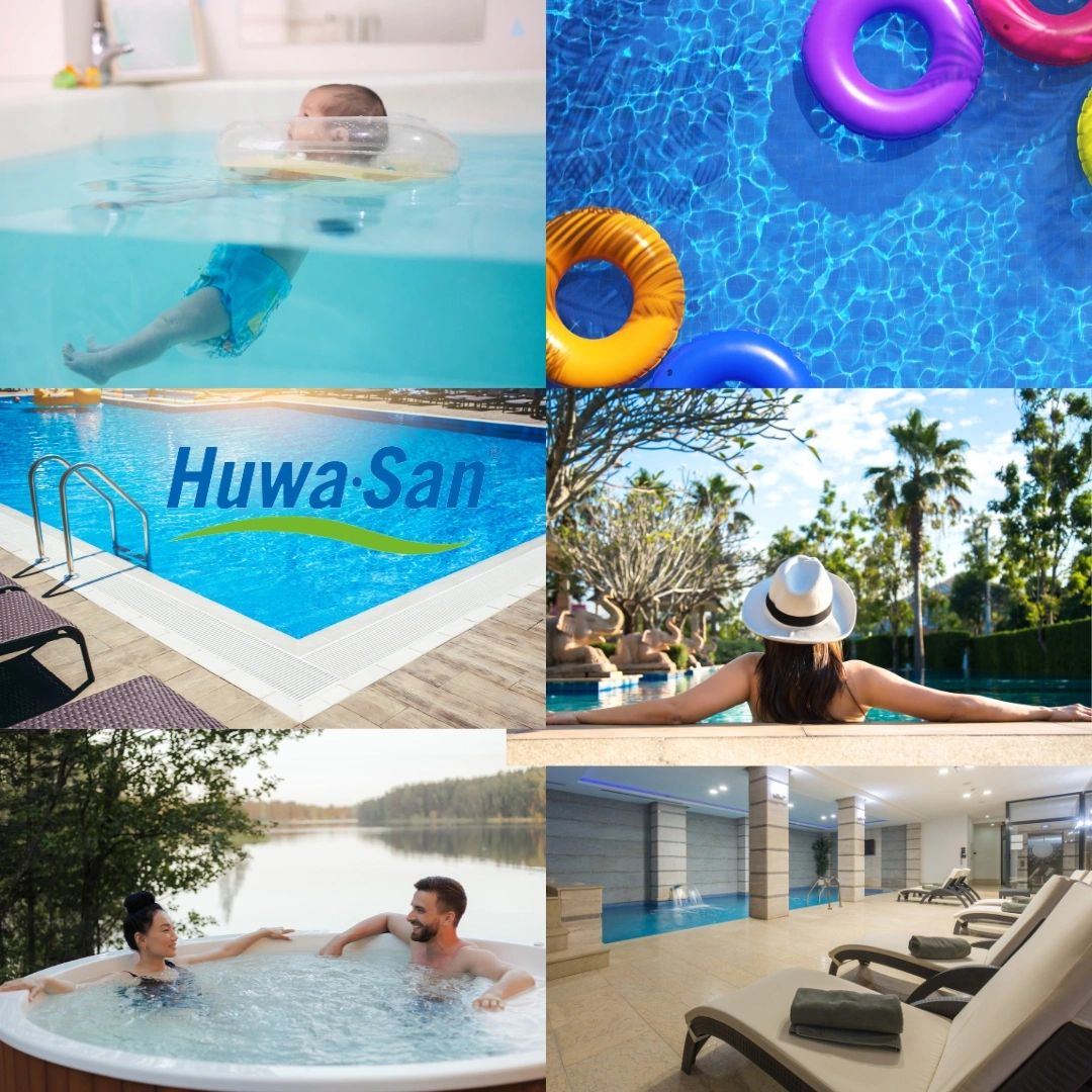 Huwa-San zwembad waterbehandeling badwaterontsmetting chloorvrij baden zonder chloor #huwasan