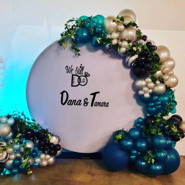 Custom Backdrop with Names