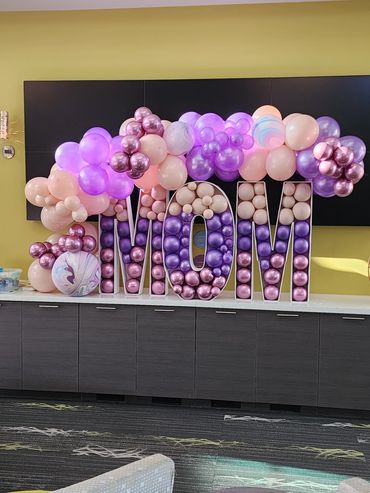 Mosaic Letter with half Garland