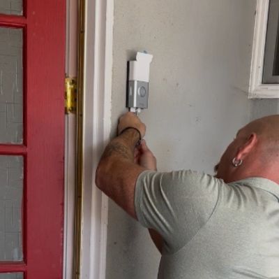 Installing a ring doorbell for one of the couples in Buellton, Ca. Great Neighborhood, now they can 