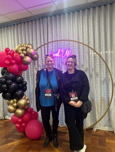 Leonie and Dayna attending Vanessa Normans Level Up your NDIS business event