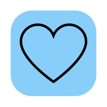 heart icon representing care