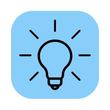 Lightbulb icon representing thinking and ideas
