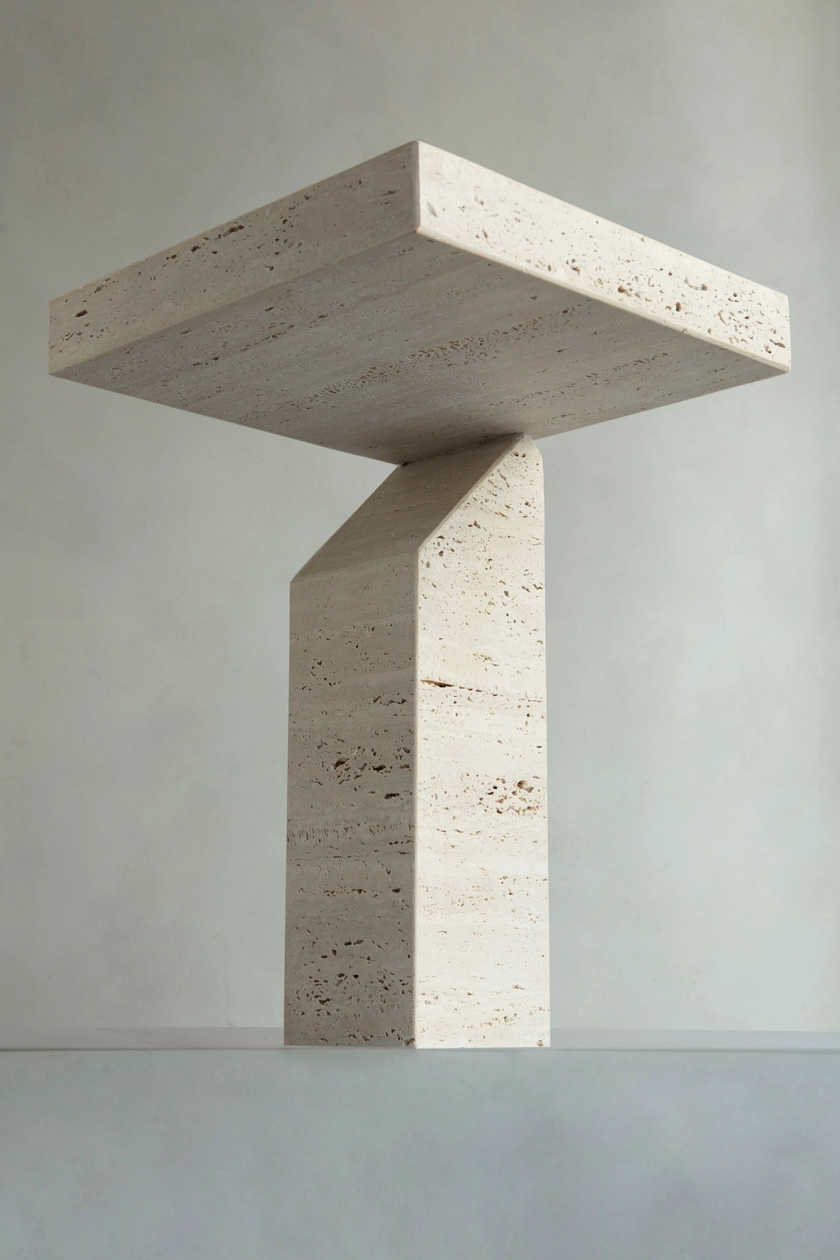 dam atelier travertine stone collectible table