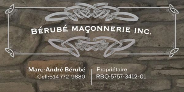 Maçonnerie Bérubé logo license RBQ