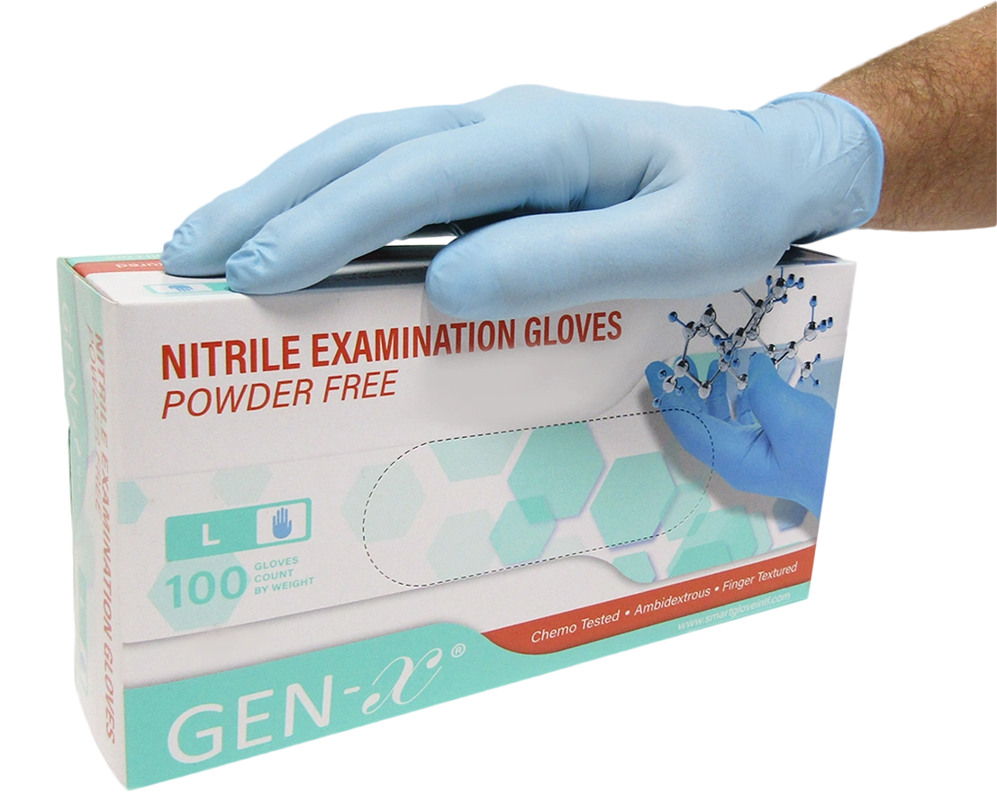 1000 Nitrile Gloves (10 x 100 Boxes) Powder Free Latex Free