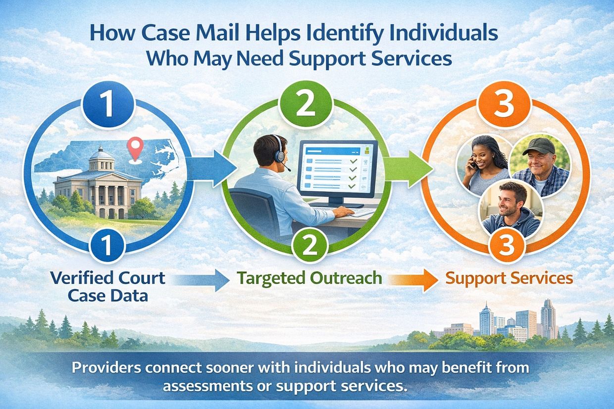 how case mail helps identify individuals who may need support services