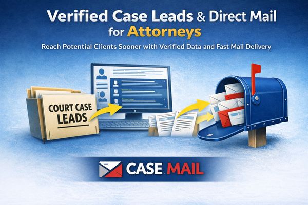 Attorney lead generation using verified case data