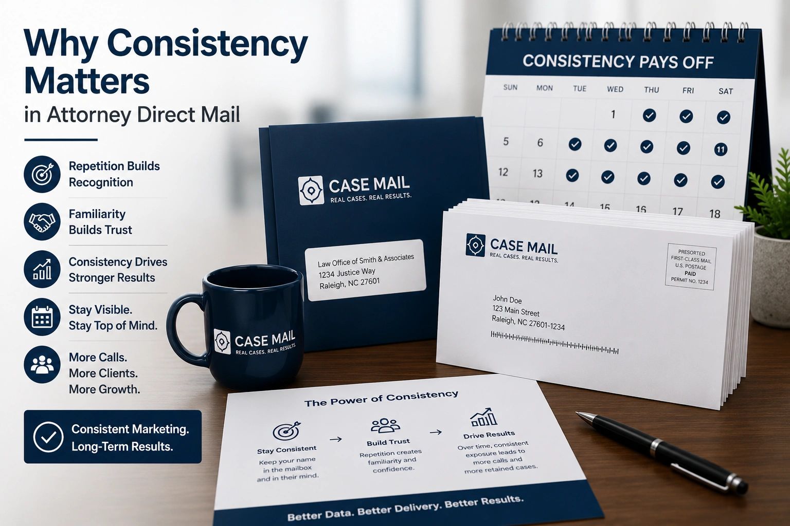Reasons consistency matters for attorney direct mail