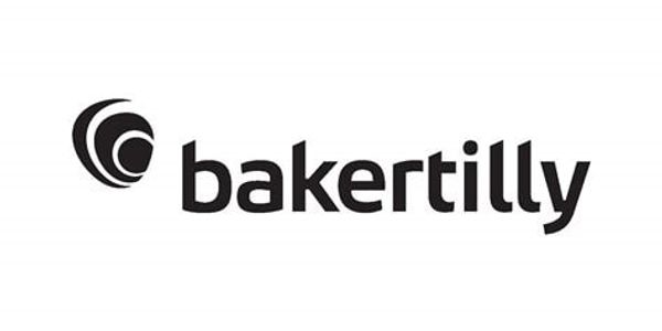 Logo for Bakertilly a few swirls in a circle form