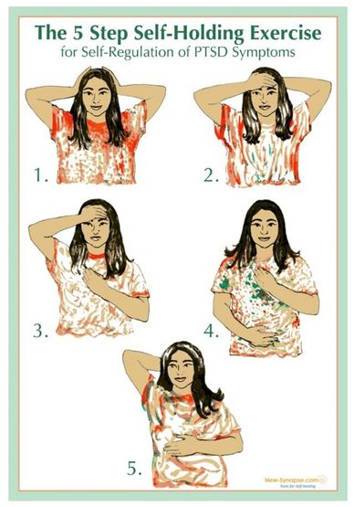 5 step self-holding technique infographic