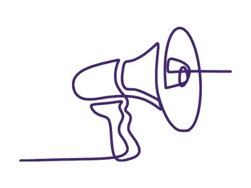 Megaphone image for promotion and marketing
