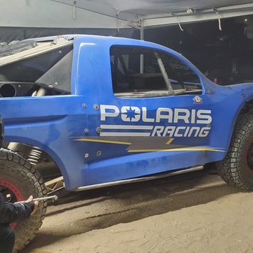 Pro-II truck being prepped at King of the Hammers