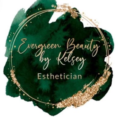 Elegant logo for Evergreen Beauty by Kelsey, an esthetician.