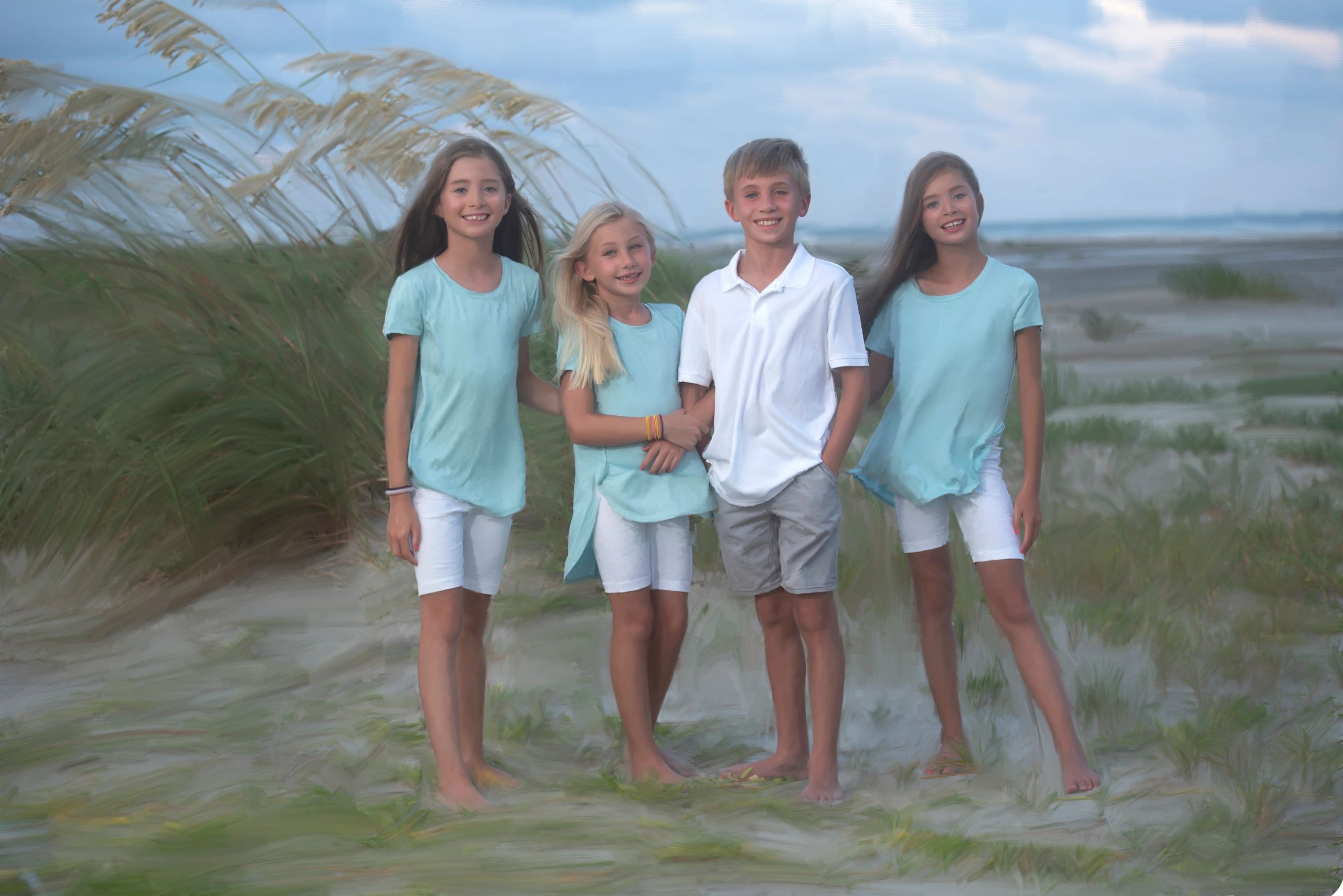 Amy and Bill Goode's Grandkids. Beach Portrait. Bill Goode Photography