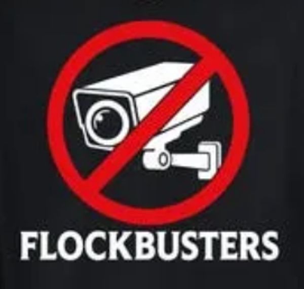 No surveillance cameras allowed symbol with text.